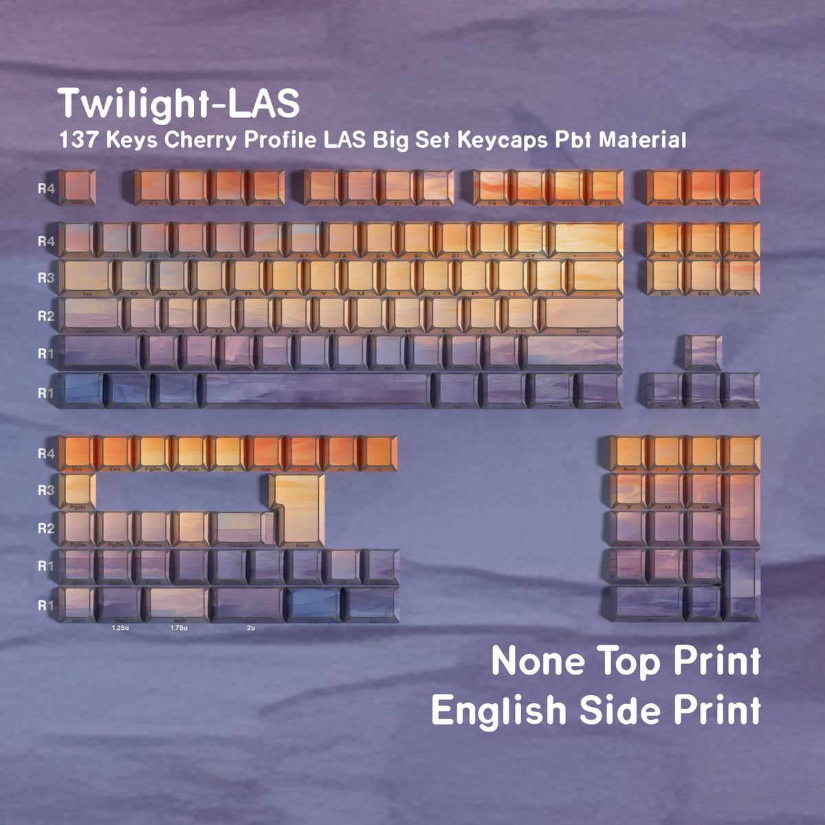Afterglow LAS — Cherry LAS PBT Keycap Set