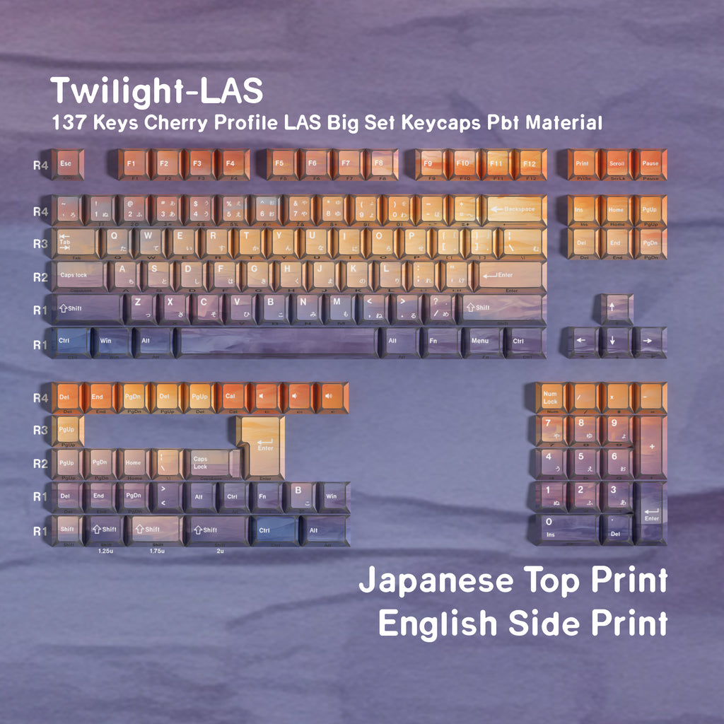 Afterglow LAS — Cherry LAS PBT Keycap Set