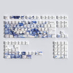 Azure Blossom keycap set — English (UK) layout