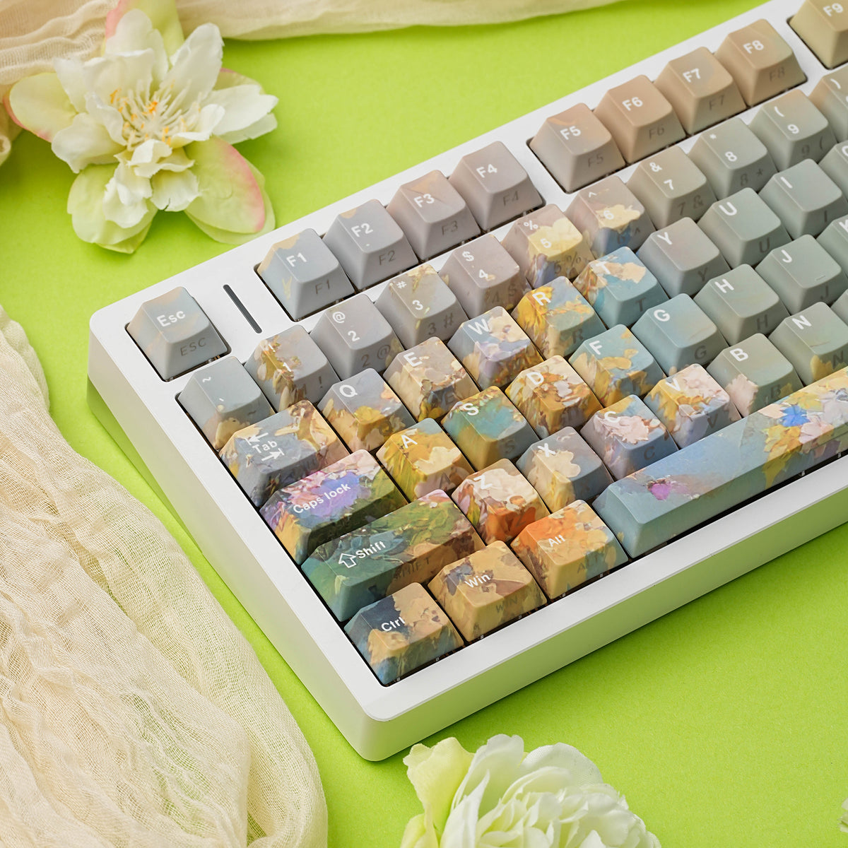花岚 keycap set lifestyle photo