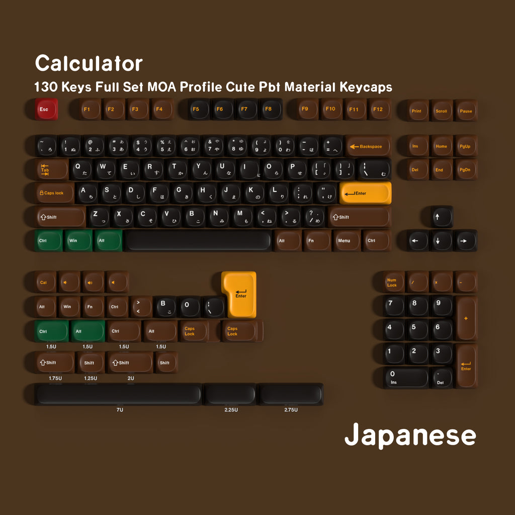 Calculator — Набор кейкапов PBT MOA