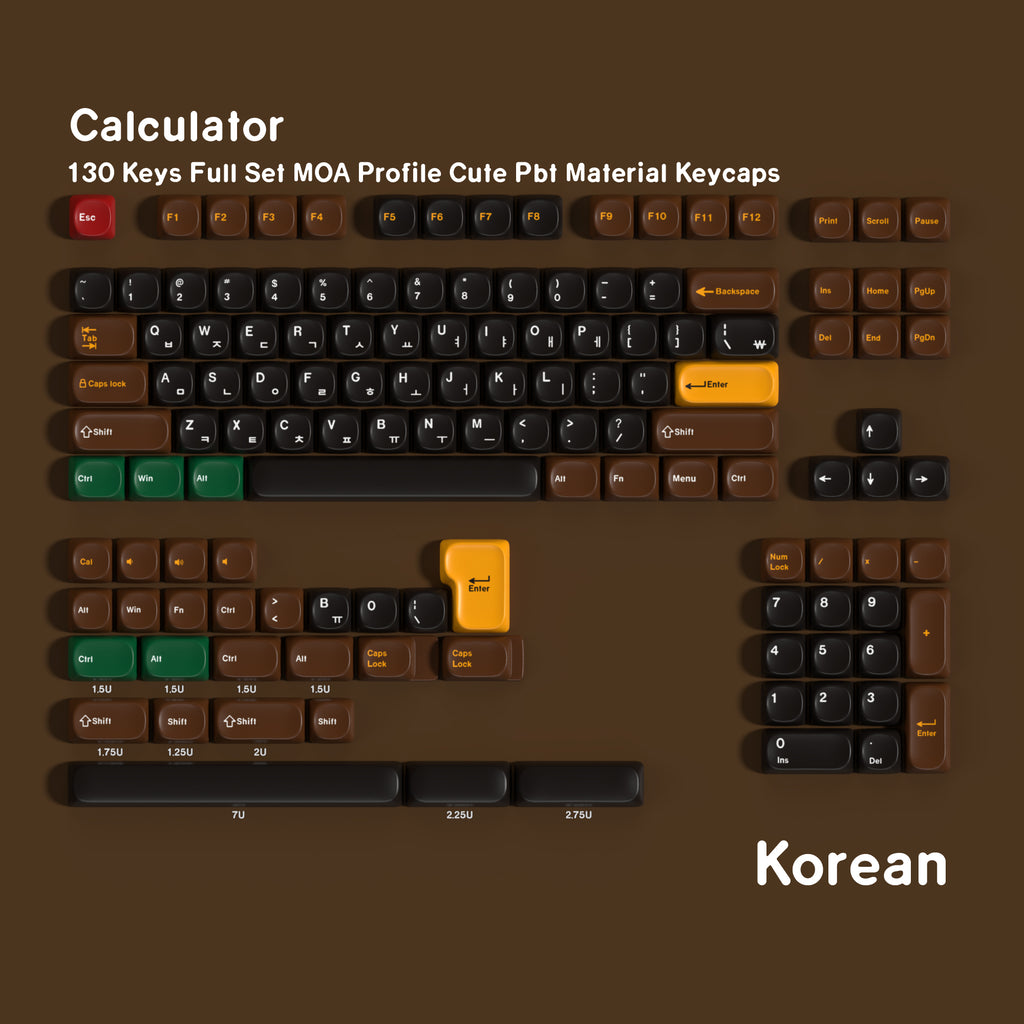 Calculator — Набор кейкапов PBT MOA