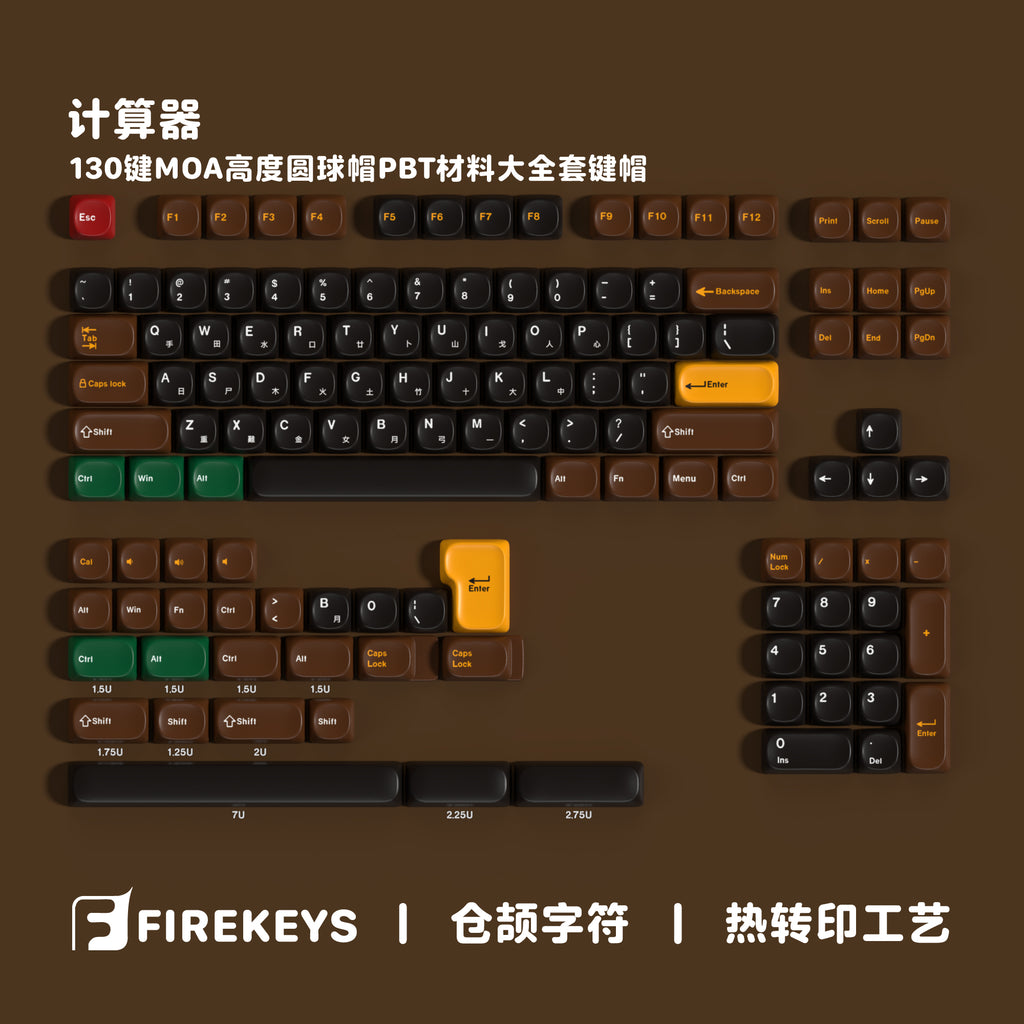 计算器 keycap layout render