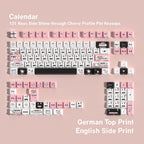 Calendar keycap set — German layout