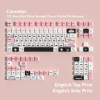 Calendar keycap set — English layout