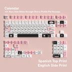 Calendar keycap set — Spanish layout
