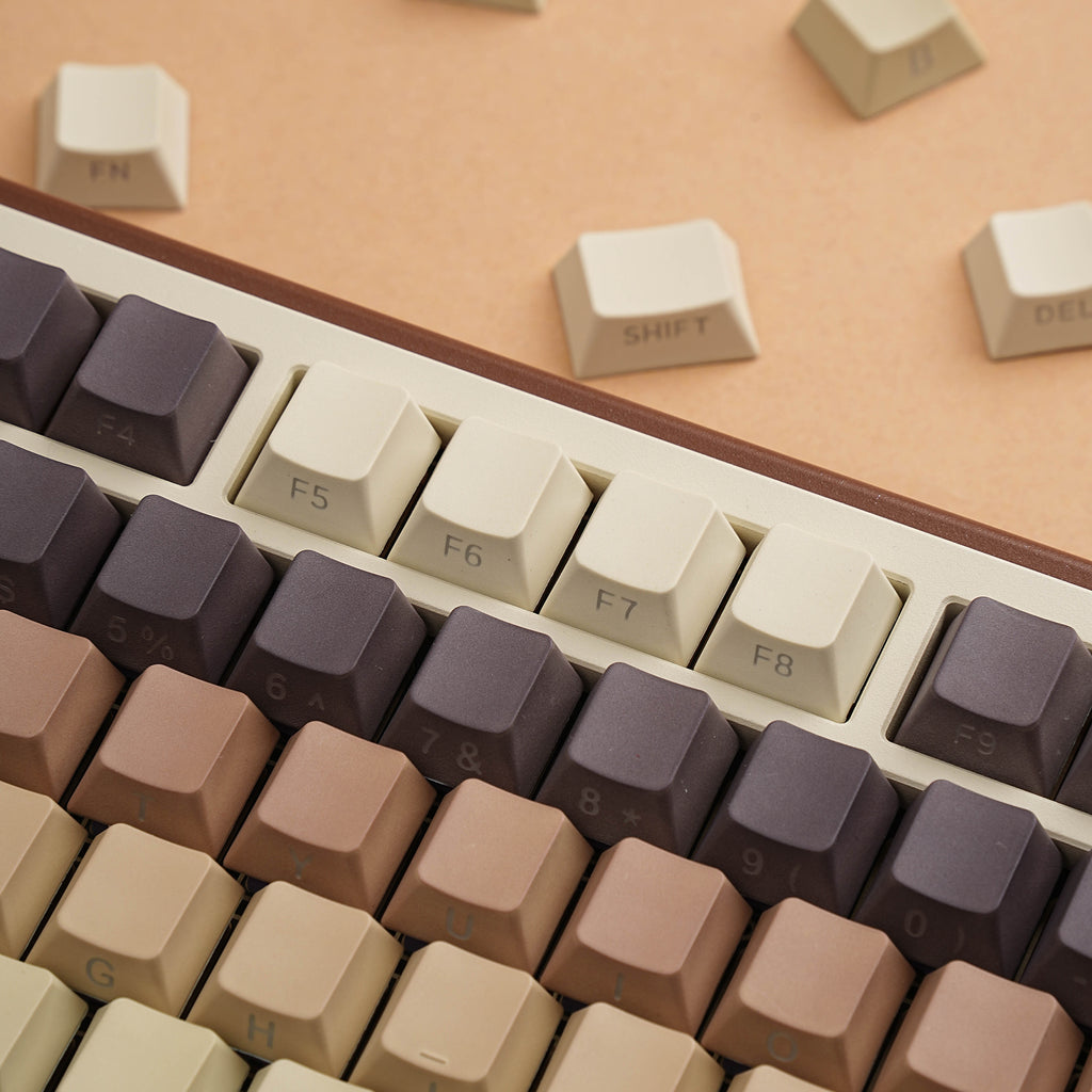 咖啡 keycap set lifestyle photo