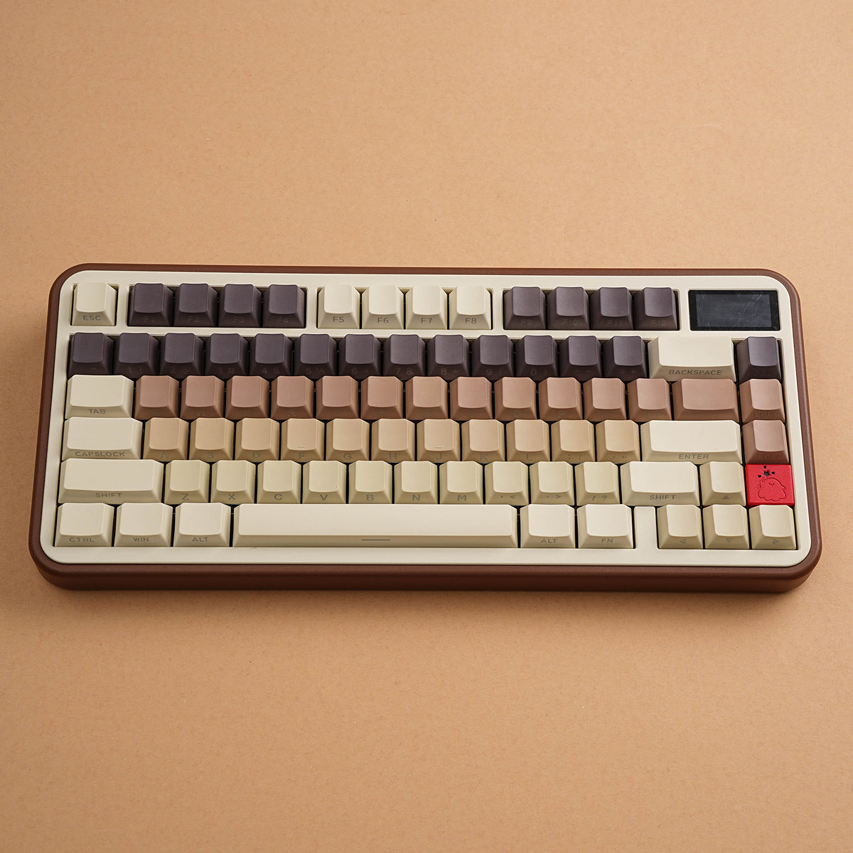 咖啡 keycap set lifestyle photo