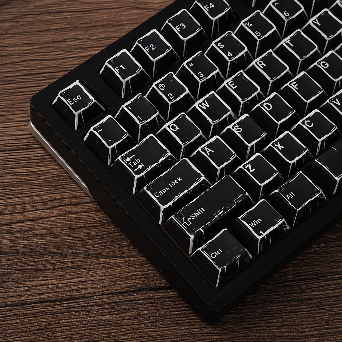 漫画黑 keycap set lifestyle photo