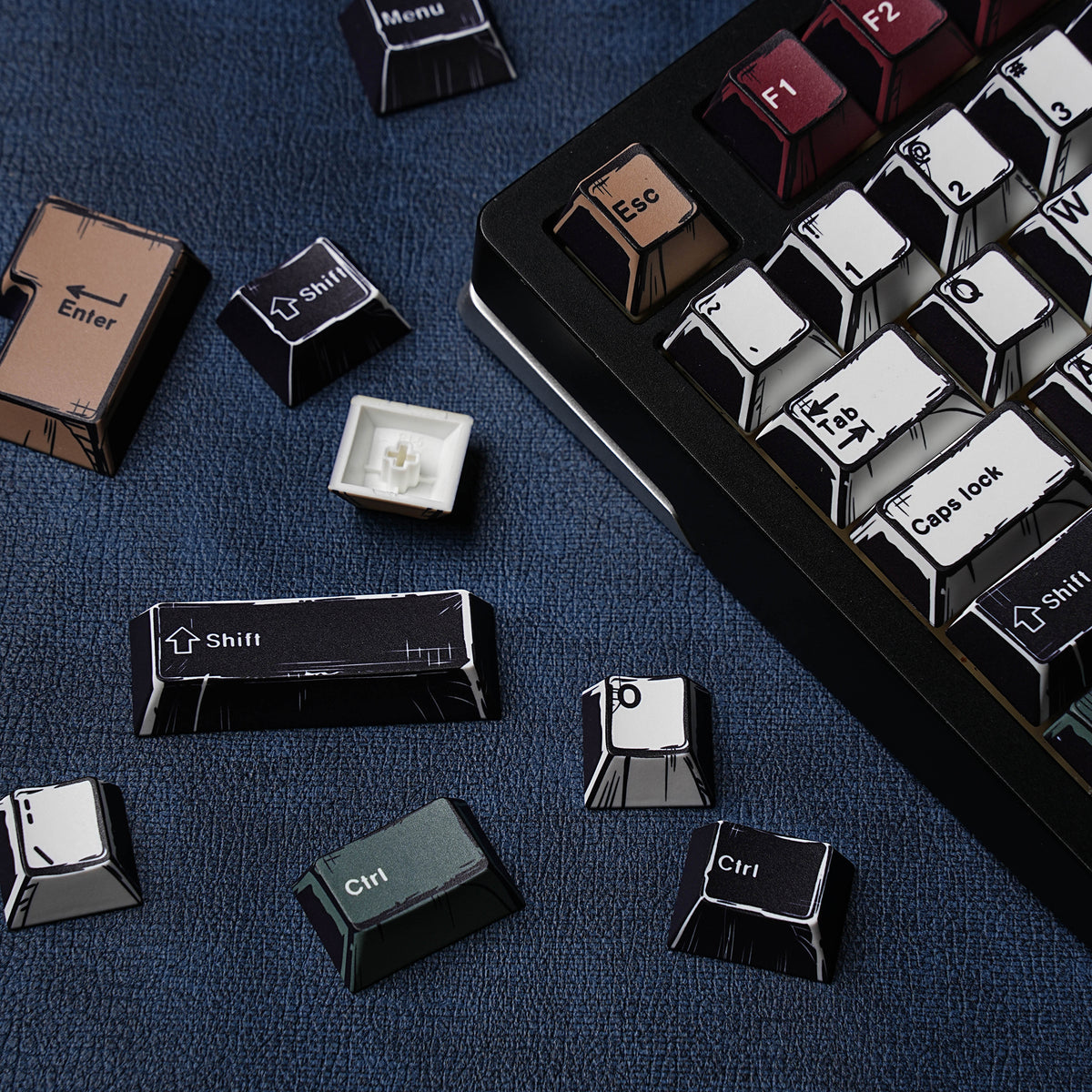 漫画混灯 keycap set lifestyle photo