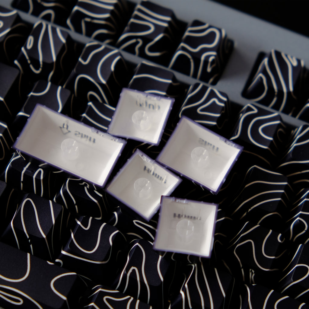 等高线 keycap set lifestyle photo
