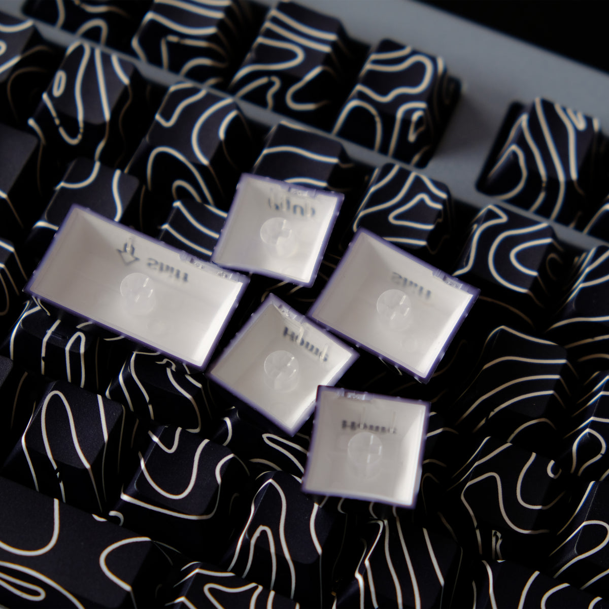 等高线 keycap set lifestyle photo