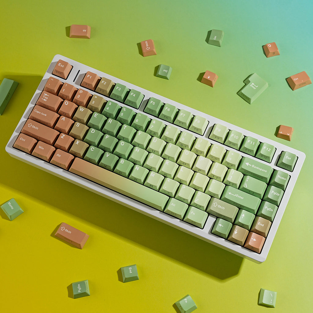 沙漠绿洲 keycap set lifestyle photo