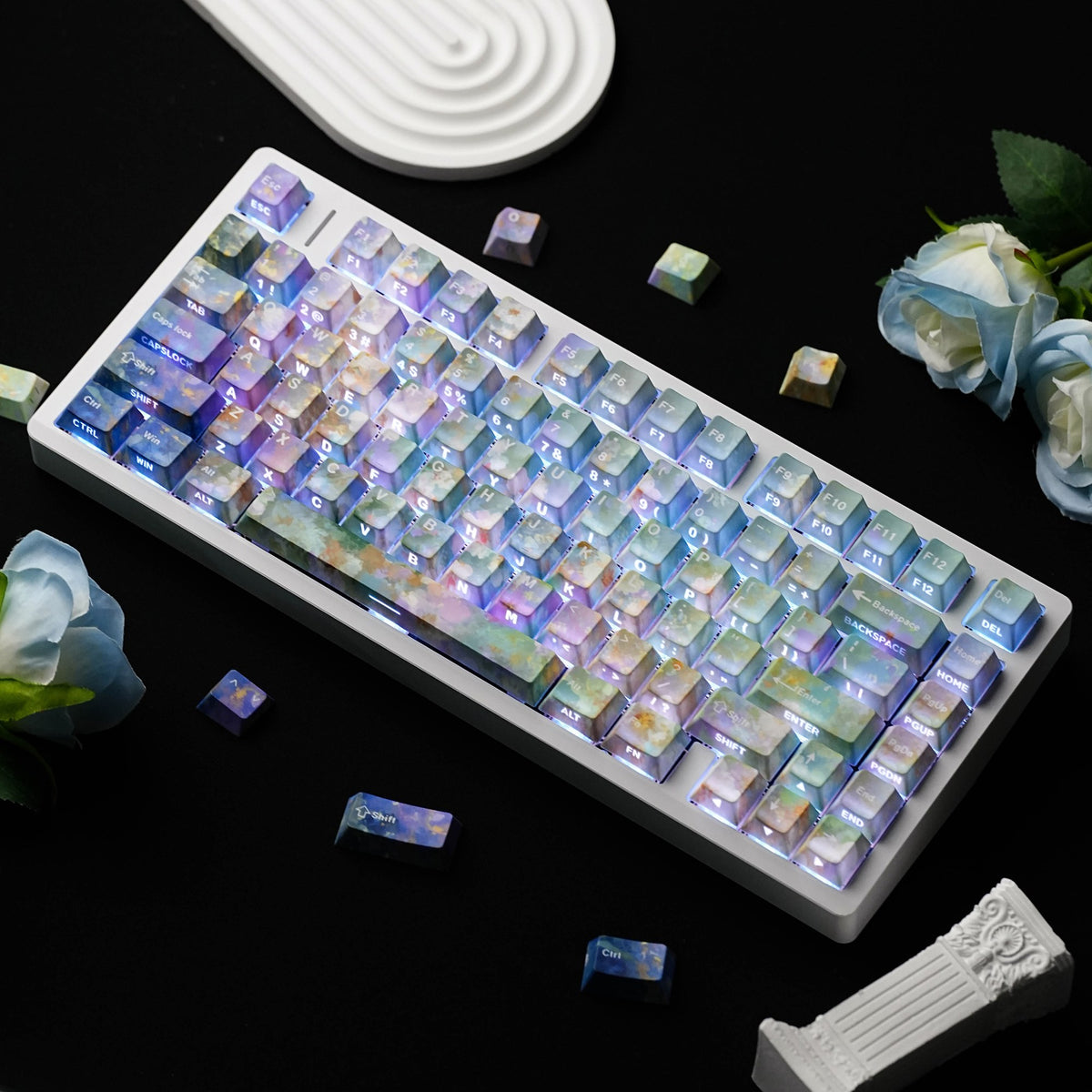 Drifting Bloom keycap set