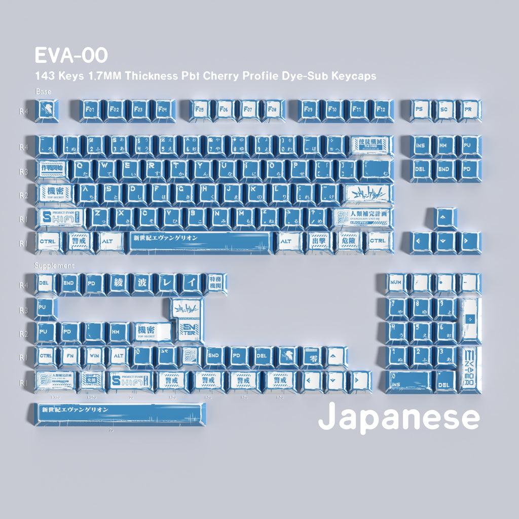 EVA-00 — Набор кейкапов PBT Cherry Non-translucent