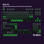 EVA-01 — Cherry Non-translucent PBT Keycap Set