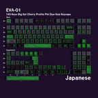 EVA-01 — Cherry Non-translucent PBT Keycap Set