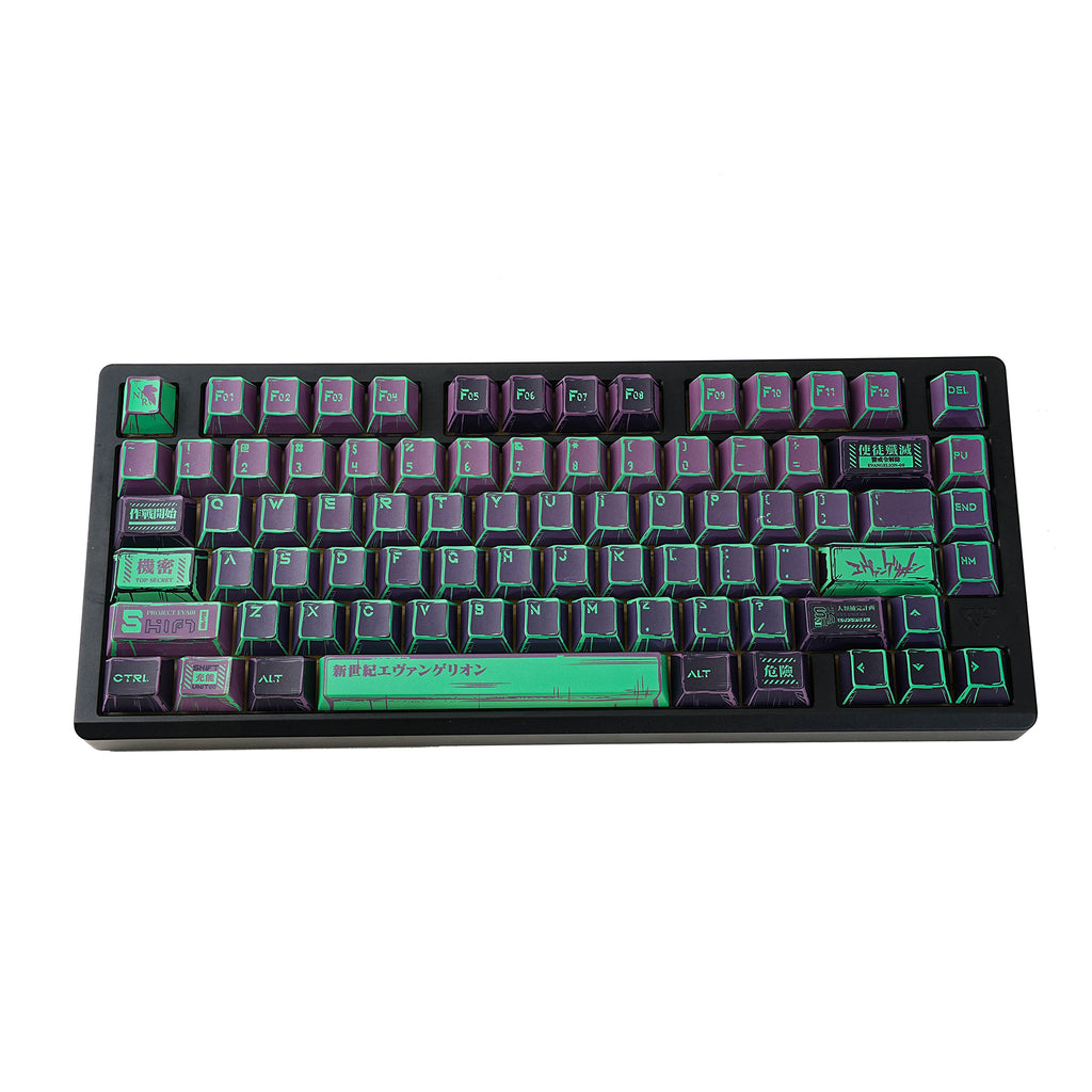EVA01 keycap set lifestyle photo