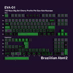 EVA-01 — Cherry Non-translucent PBT Keycap Set