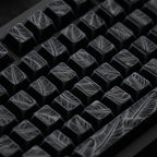 Jaycomia Feather Black Cherry LAS PBT keycap set