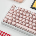 Jaycomia Feather Pink Cherry LAS PBT keycap set