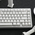 Jaycomia Feather White Cherry LAS PBT keycap set