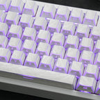 Jaycomia Feather White Cherry LAS PBT keycap set