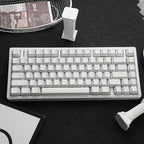Jaycomia Feather White Cherry LAS PBT keycap set