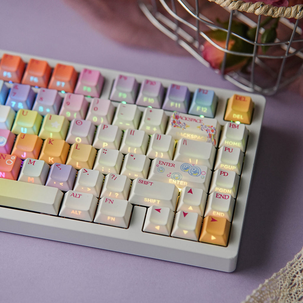 Fireworks — Set de keycaps PBT Cherry Side-lit