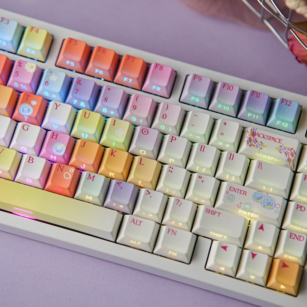 Fireworks — Set de keycaps PBT Cherry Side-lit