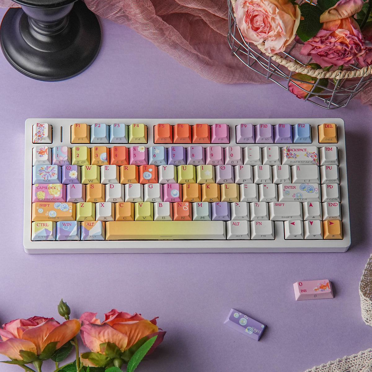 Fireworks — Set de keycaps PBT Cherry Side-lit
