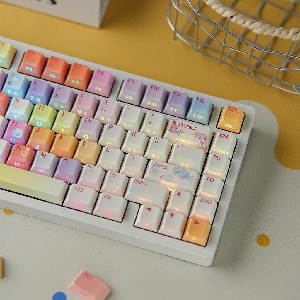 Fireworks — Set de keycaps PBT Cherry Side-lit