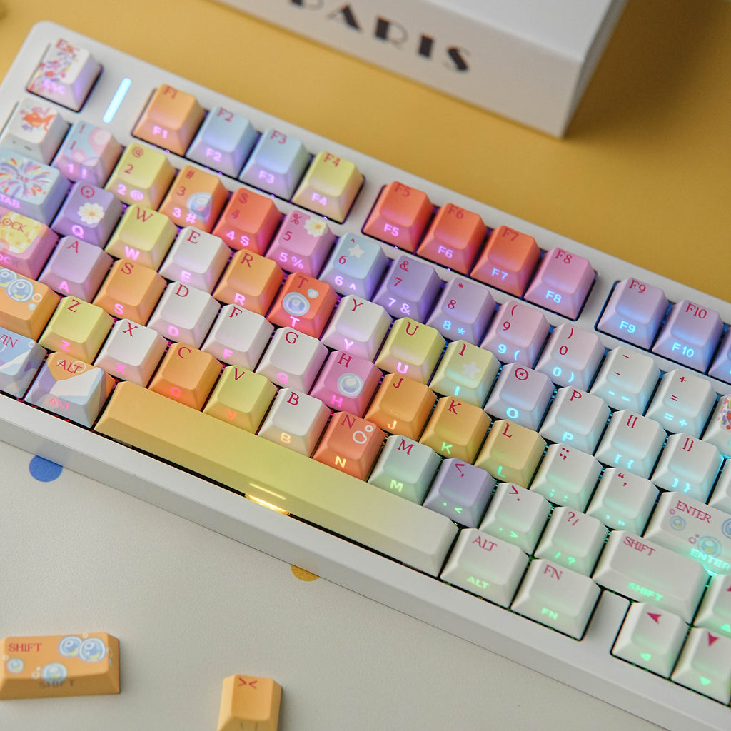 Fireworks — Set de keycaps PBT Cherry Side-lit