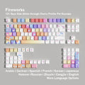 Fireworks — Set de keycaps PBT Cherry Side-lit