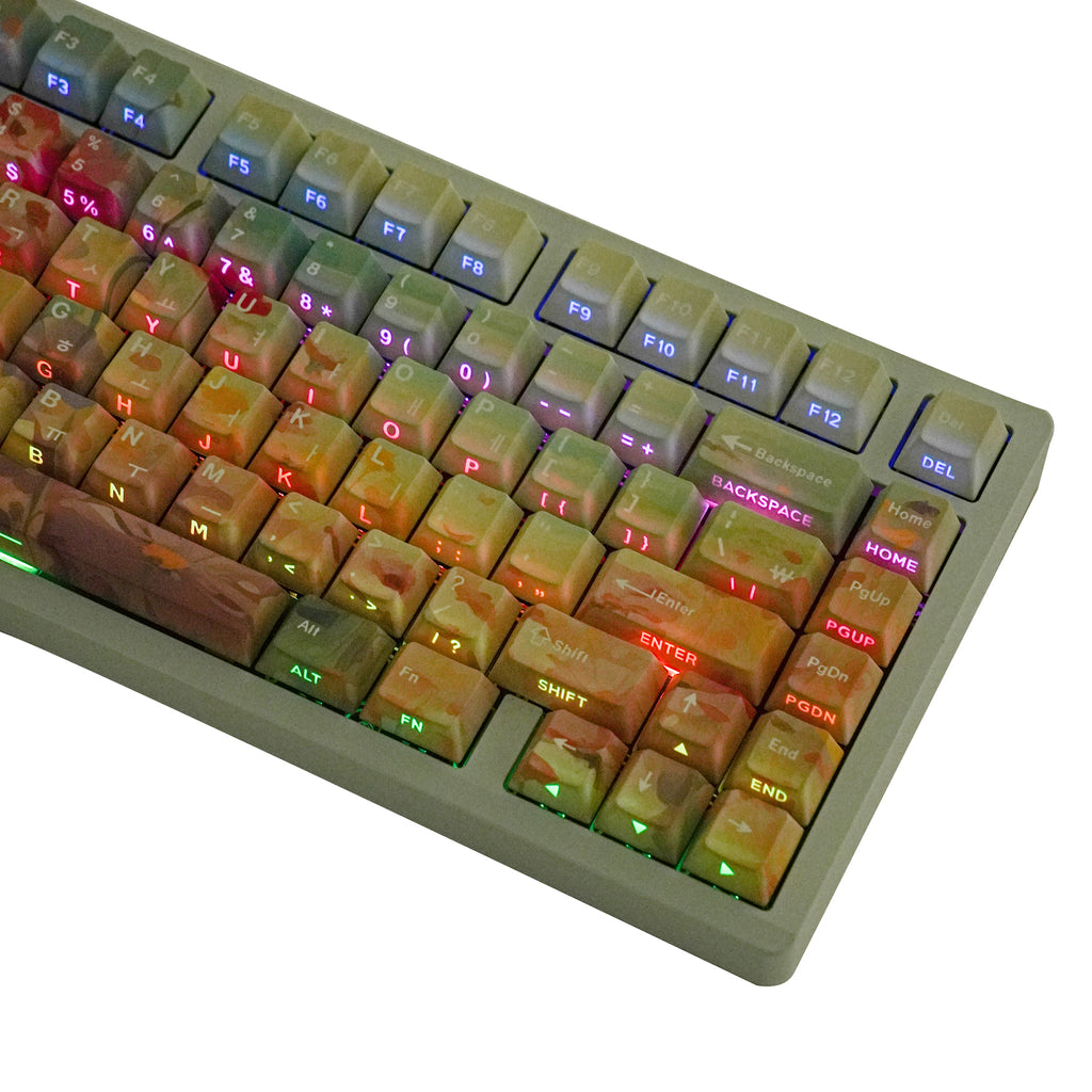 吉卜力 keycap set lifestyle photo
