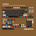 Godzilla — Cherry Non-translucent PBT Keycap Set