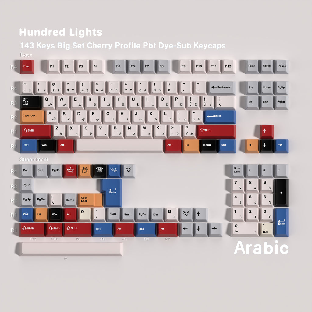 Hundred Lights — Cherry Non-translucent PBT Keycap Set