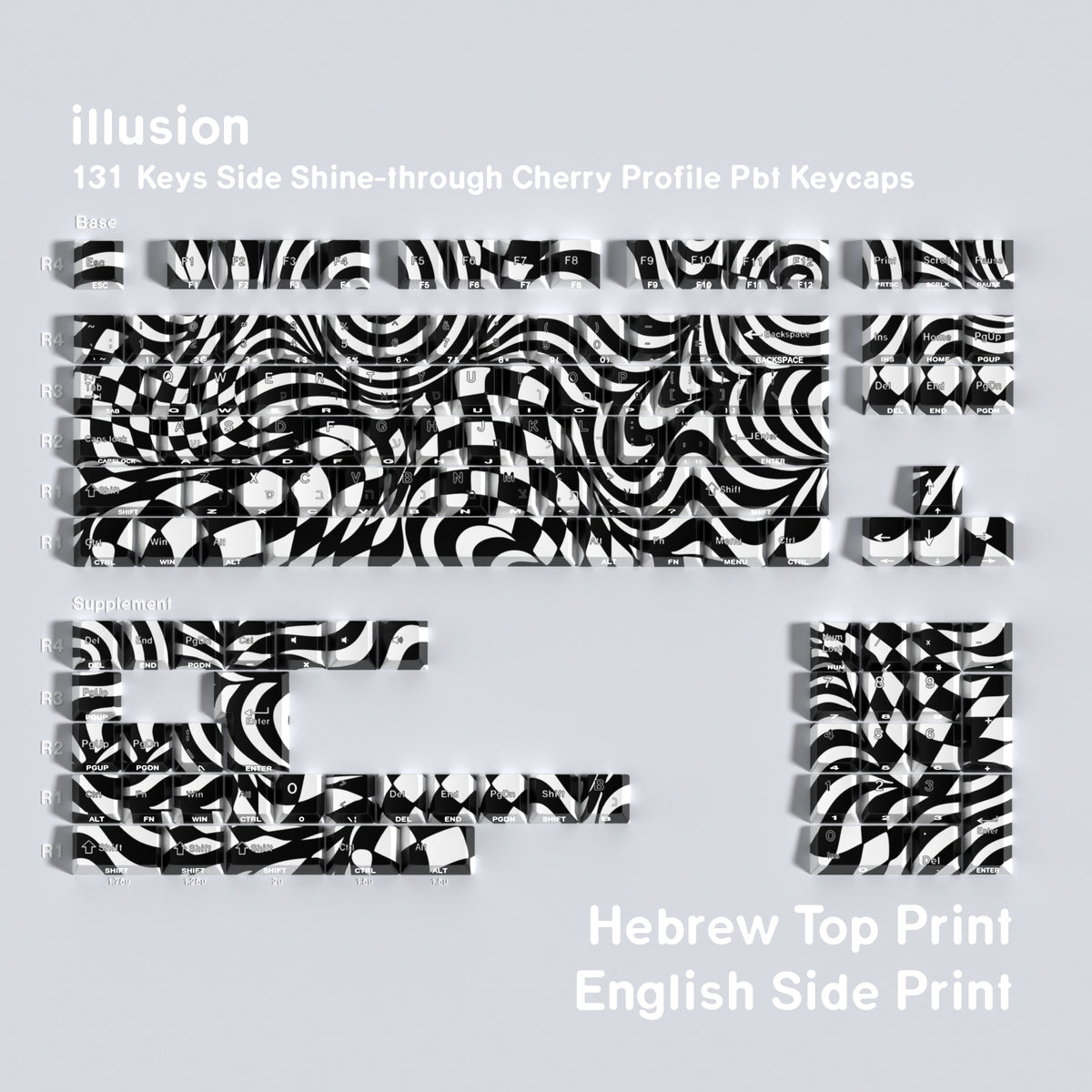 Illusion — Cherry Side-lit PBT Keycap Set