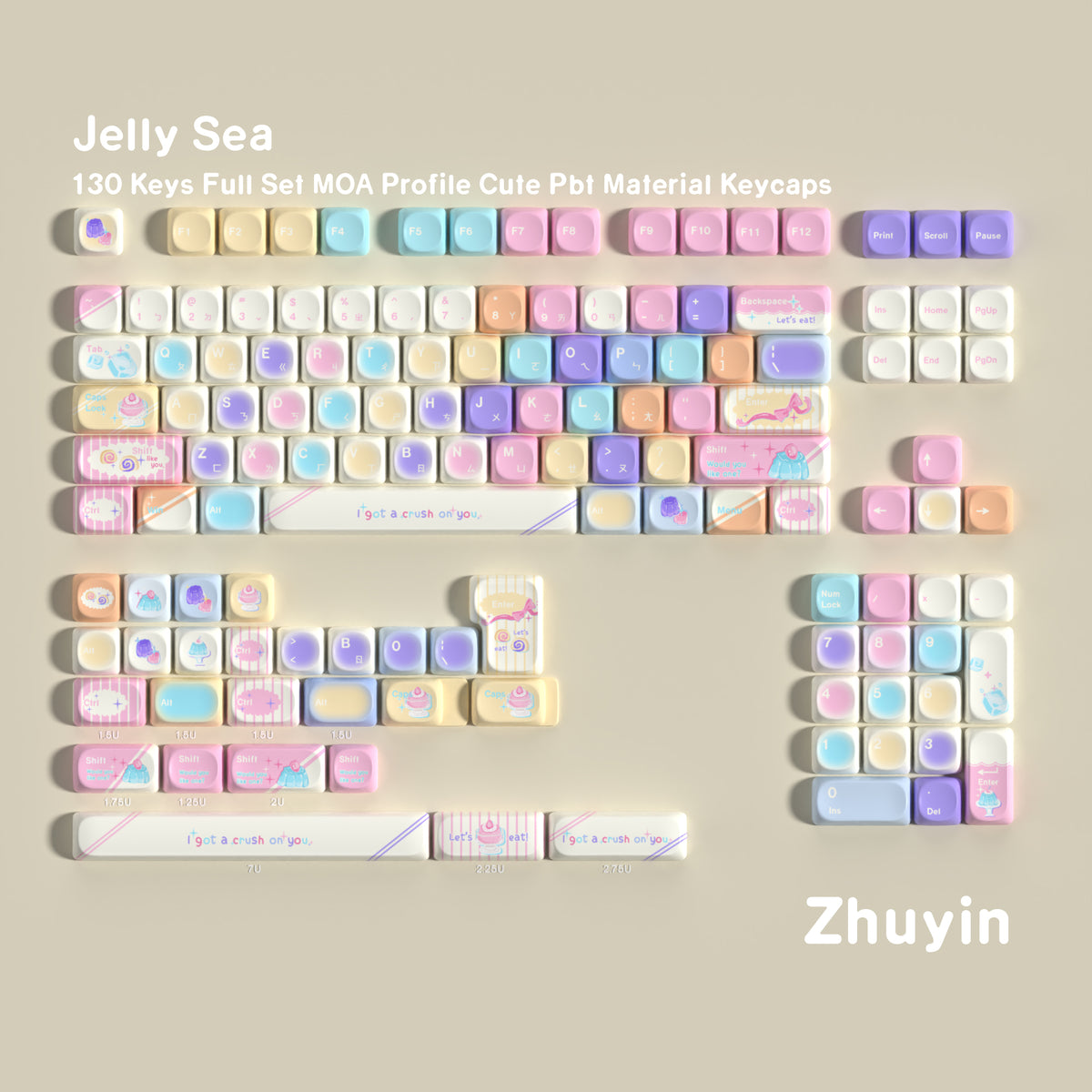 Jelly Sea — MOA PBT Keycap Set