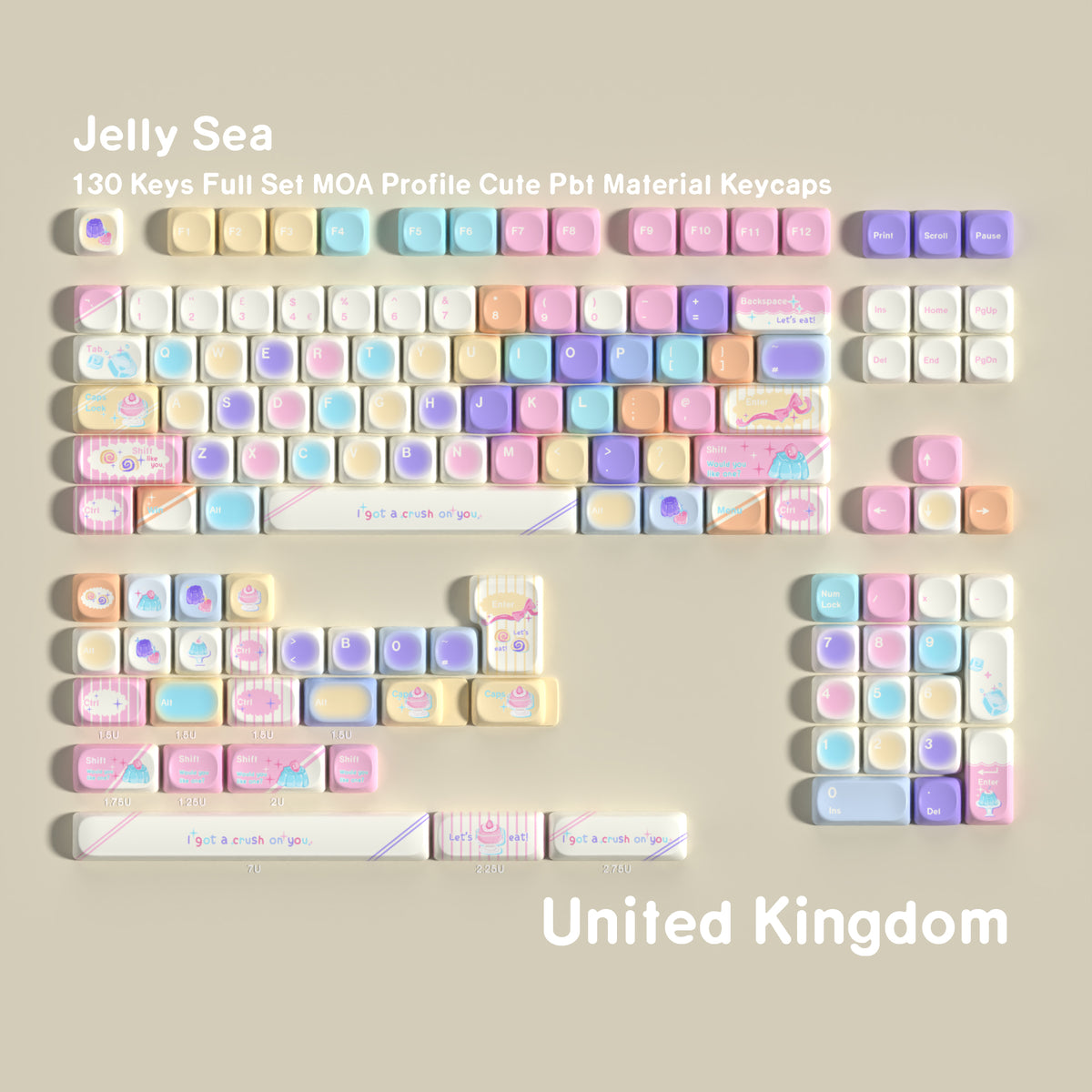 Jelly Sea — MOA PBT Keycap Set