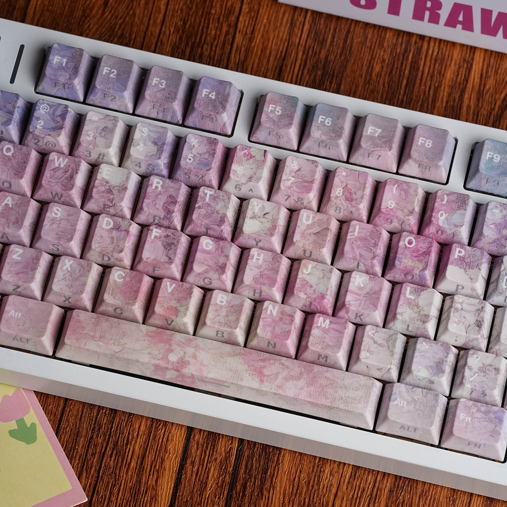Lavender Bloom — Set de keycaps PBT Cherry Side-lit
