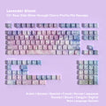 Lavender Bloom — Set de keycaps PBT Cherry Side-lit