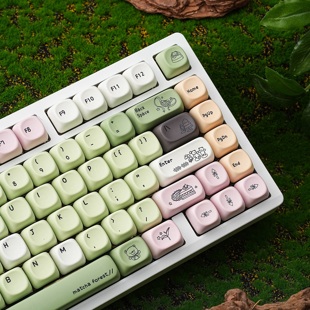 Matcha Forest keycap set