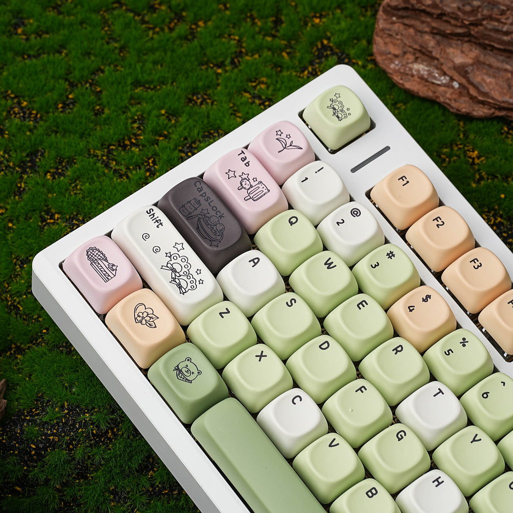 Matcha Forest keycap set