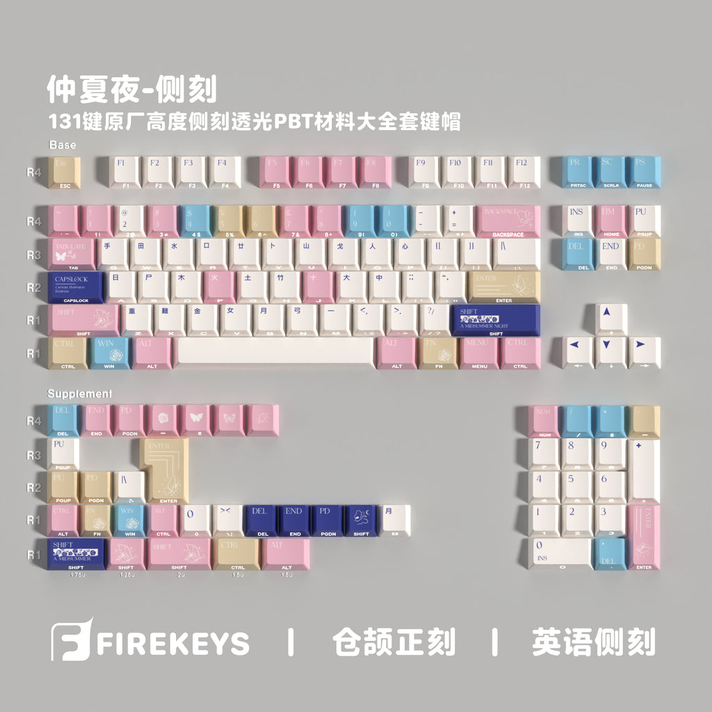 仲夏夜 keycap layout render