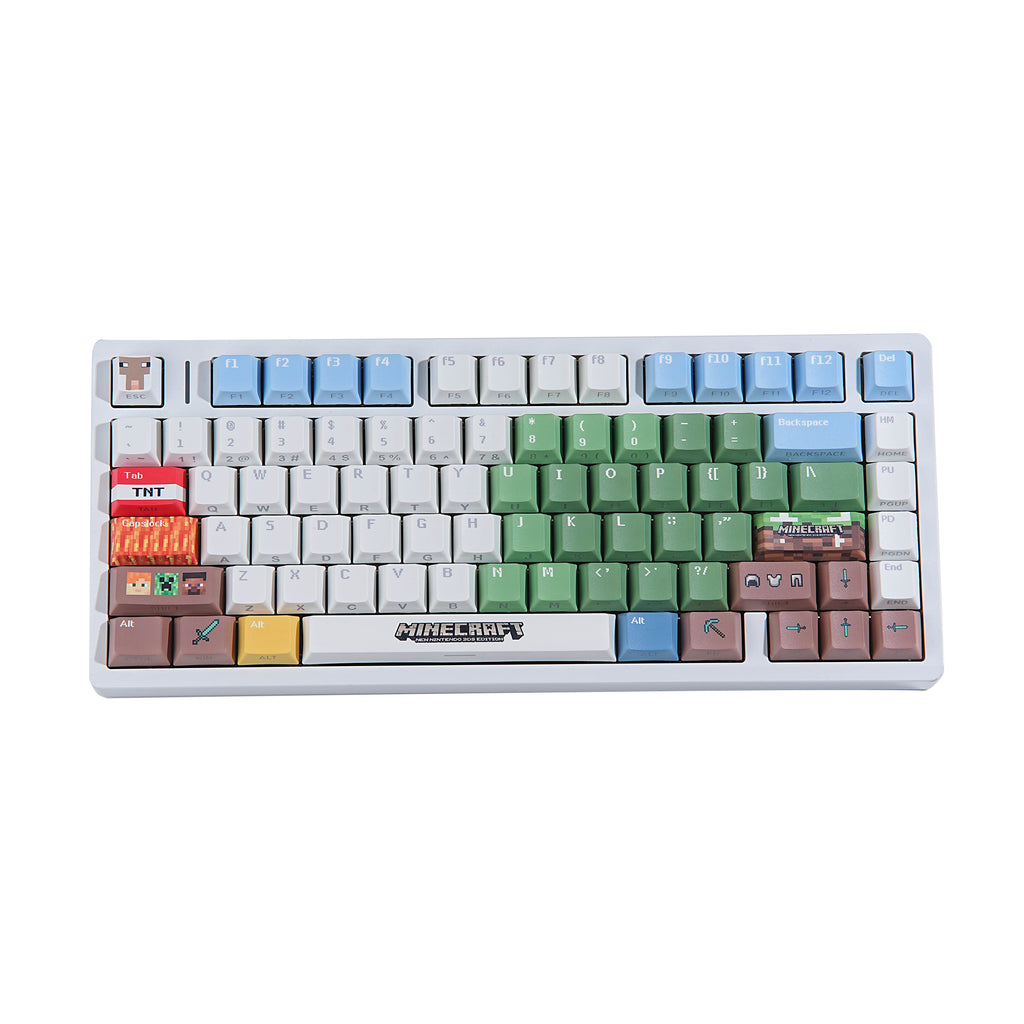 我的世界 keycap set lifestyle photo