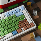 我的世界 keycap set lifestyle photo
