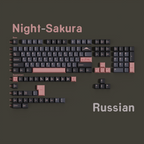Night Sakura — Набор кейкапов PBT Cherry Non-translucent
