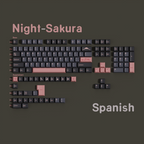 Night Sakura — Набор кейкапов PBT Cherry Non-translucent