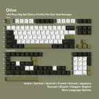 Olive — Cherry Non-translucent PBT Keycap Set